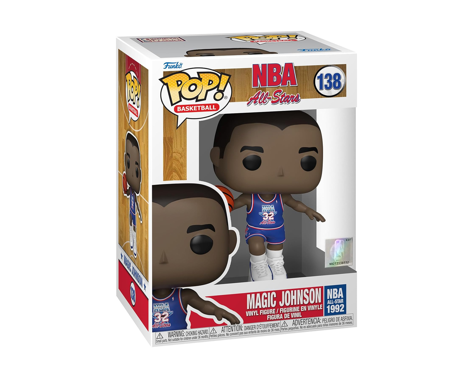 Foto 3 pulgar | Funko Pop Basketball Nba All Stars Magic Johnson 138 Blue