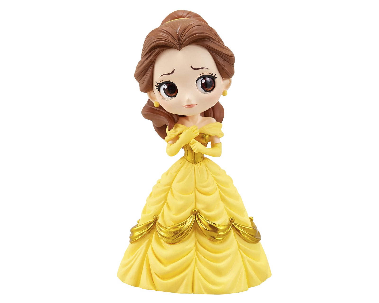 Figura Bandai Qposket Disney Bella Vestido Amarillo