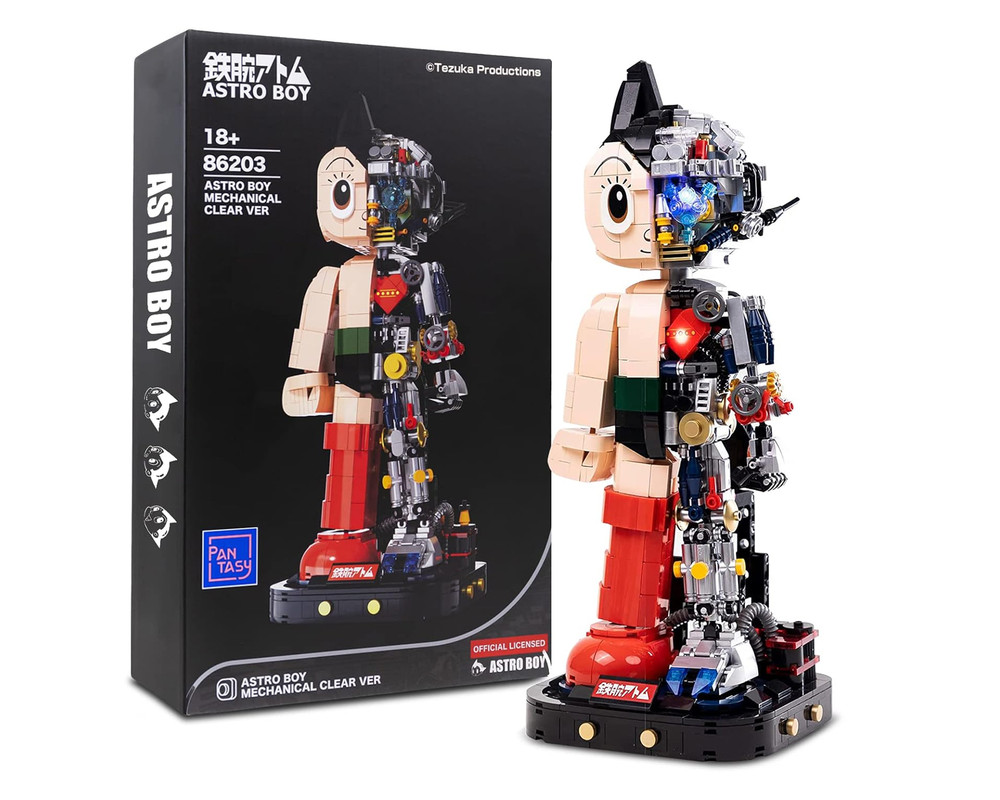 Figura Armable Astro Boy Mechanical Clear 1,258 Piezas