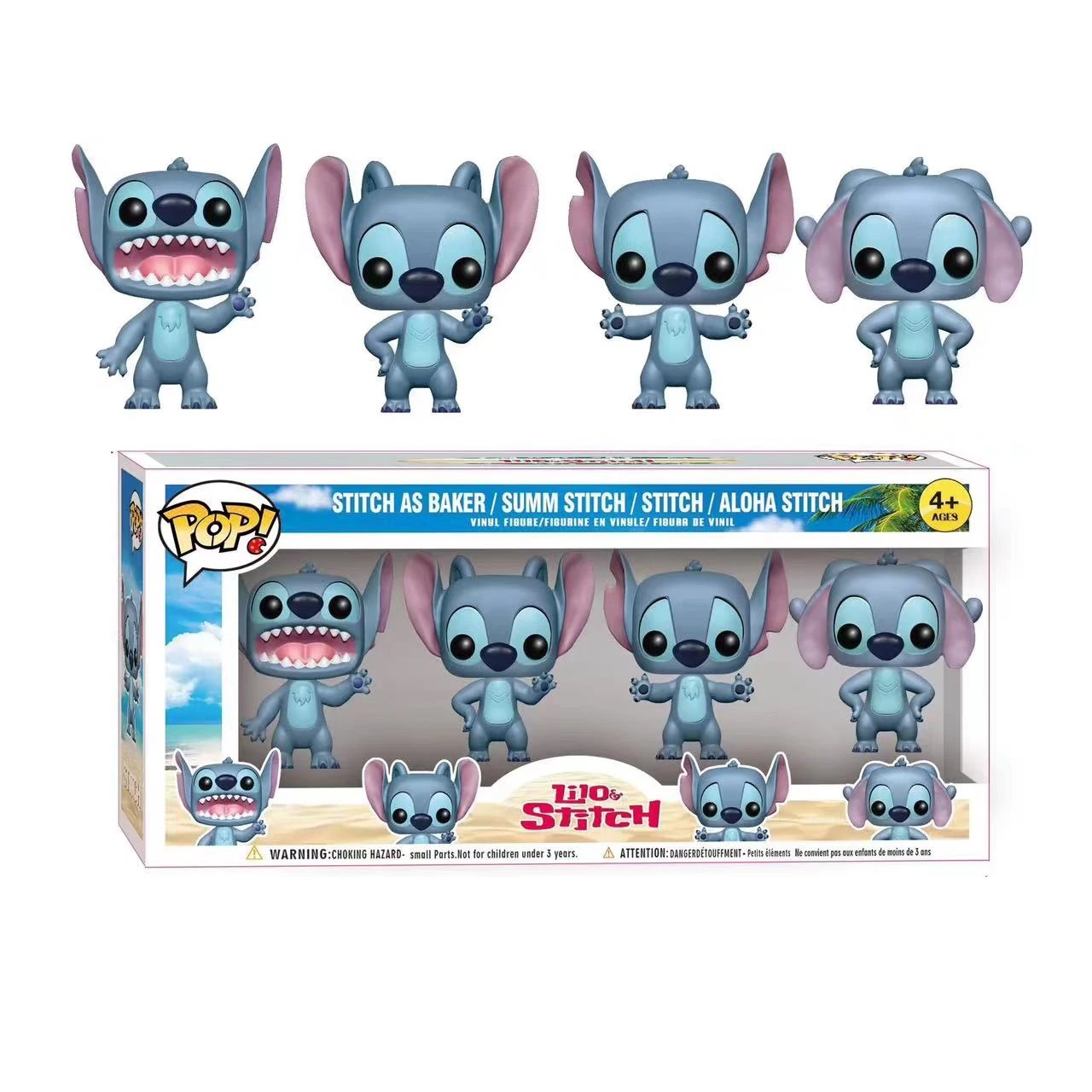 Paquete 4 Funkos Lilo & Stitch: Stitch