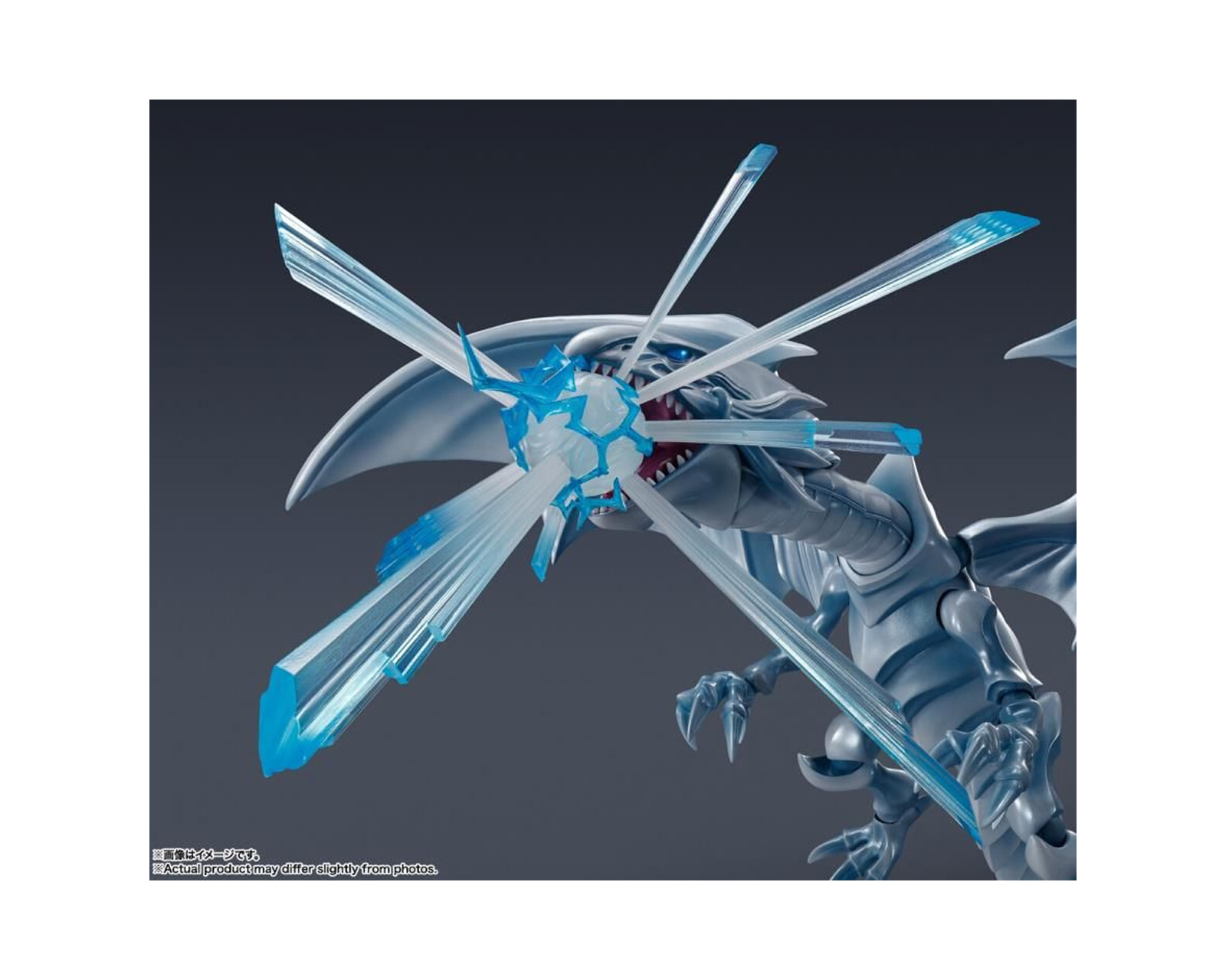 Foto 7 pulgar | Figura de Blue-Eyes White Dragon de Yu-Gi-Oh! en S.H. MonsterArts