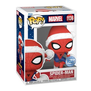 Foto 2 | Funko Pop Spider Man Con Gorro De Santa 1136 Marvel