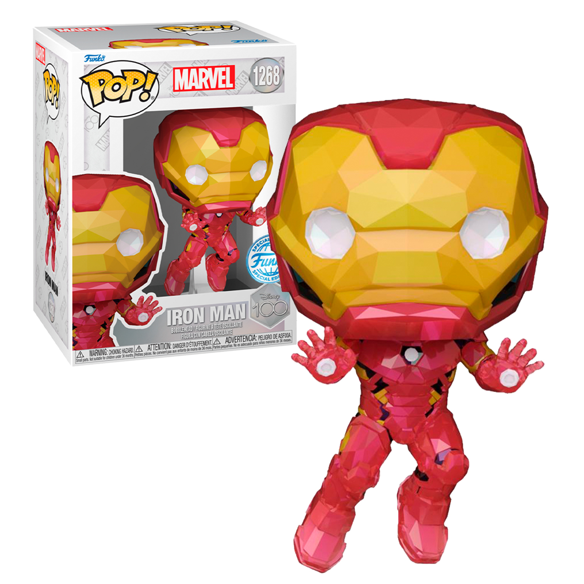 Foto 4 pulgar | Funko Pop Iron Man 1268 Exclusivo Marvel 100 Años Disney