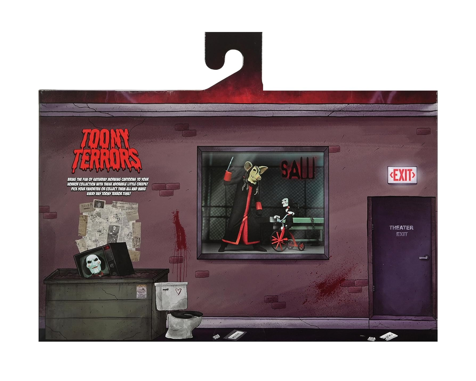 Foto 4 pulgar | Figura Neca Saw Toony Terrors Jigsaw Killer & Billy 6 In Af Box Set