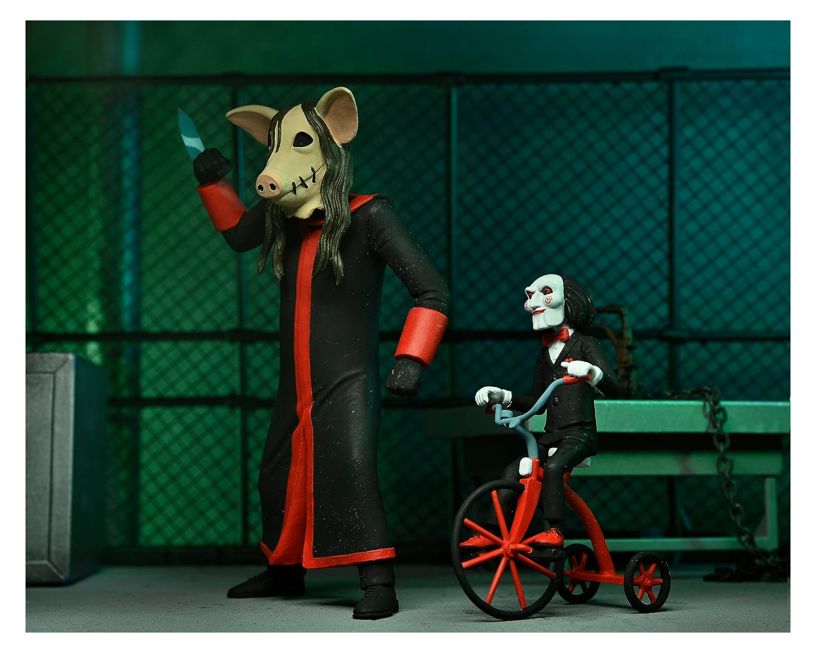 Foto 5 pulgar | Figura Neca Saw Toony Terrors Jigsaw Killer & Billy 6 In Af Box Set