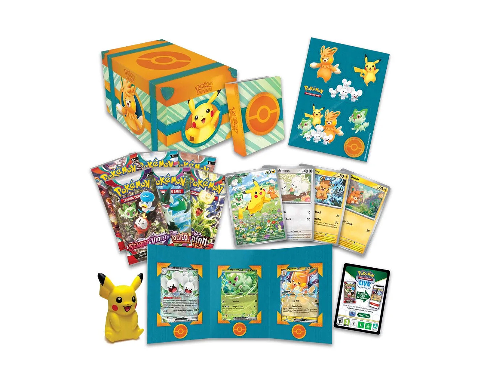 Foto 4 pulgar | Cofre Pokémon Tcg Paldea Adventure Chest Inglés