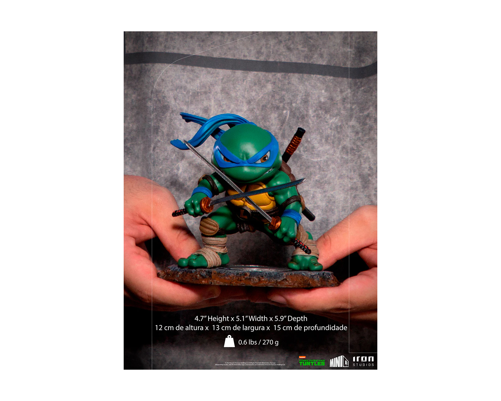 Foto 5 pulgar | Iron Studios Minico Tmnt Tortugas Ninjas - Leonardo