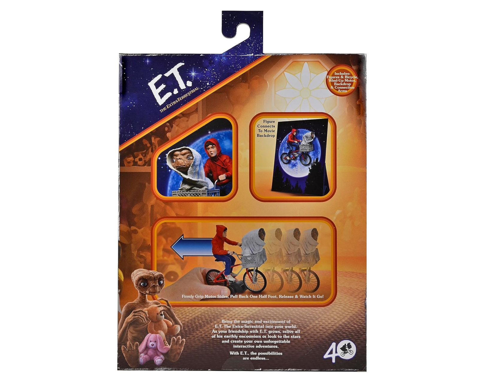 Foto 5 pulgar | Neca Ultimate 40 Aniversario - Et Con Elliott En Bicicleta