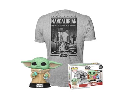 Foto 1 | Funko Pop Star Wars Mandalorian Playera G Y Grogu Galletas