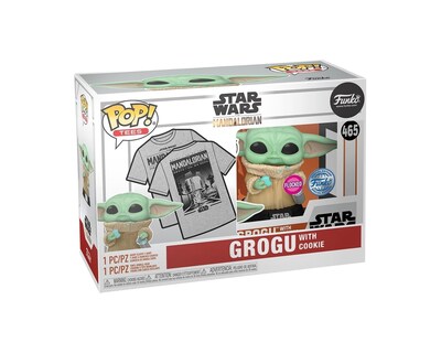 Foto 3 | Funko Pop Star Wars Mandalorian Playera G Y Grogu Galletas