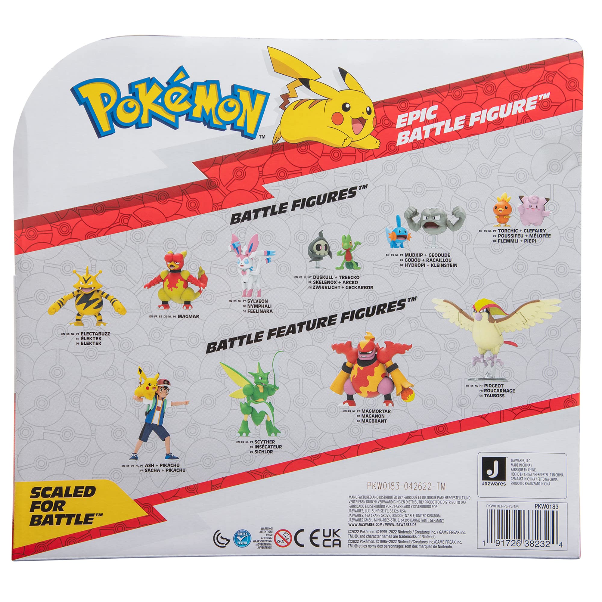 Foto 7 pulgar | Figura Pokémon Lugia Epic Battle 30 cm con Soporte de Vuelo - Venta Internacional