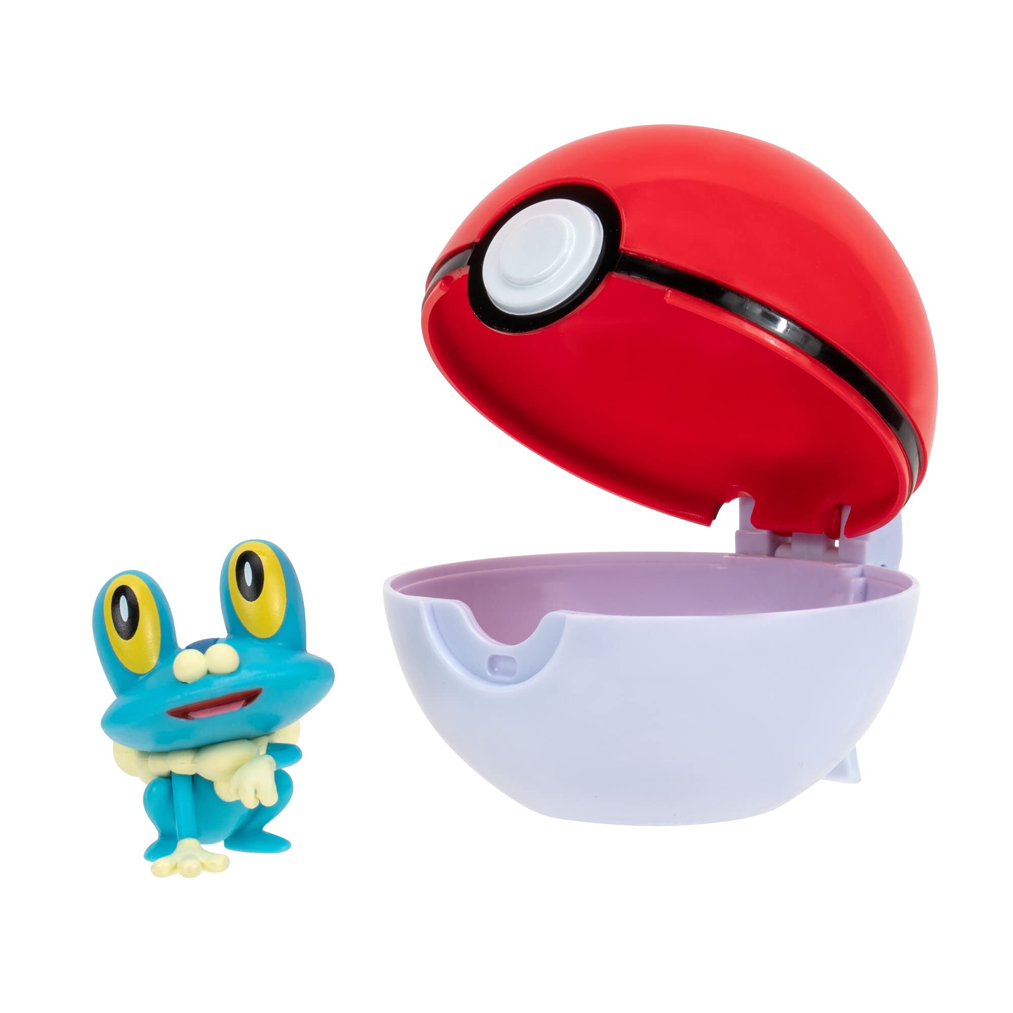 Foto 3 pulgar | Pokébola Clip'n'go Pokémon con Figura Froxy de 5 cm - Venta Internacional