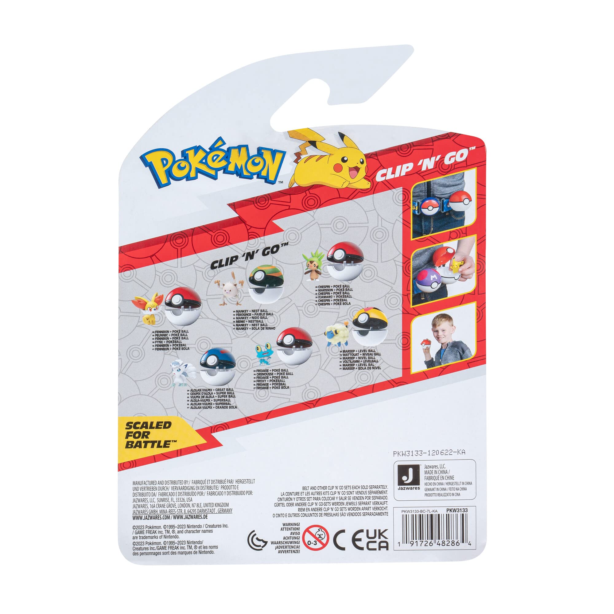 Foto 6 pulgar | Pokébola Clip'n'go Pokémon con Figura Froxy de 5 cm - Venta Internacional