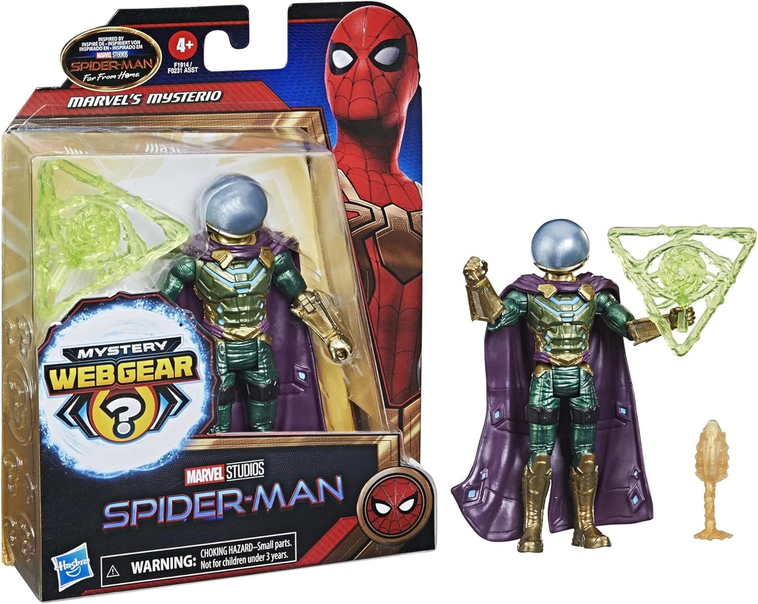 Foto 3 pulgar | Figura de Acción Spider-Man Marvel Mysterio - Venta Internacional