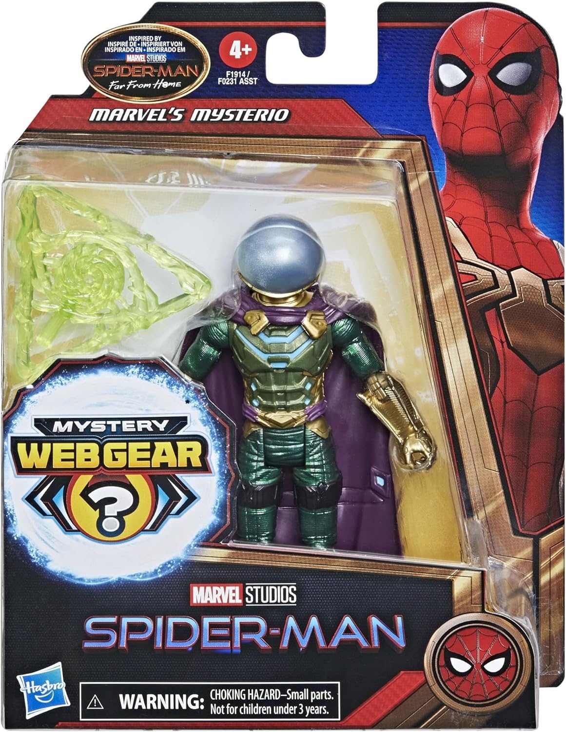 Foto 4 pulgar | Figura de Acción Spider-Man Marvel Mysterio - Venta Internacional
