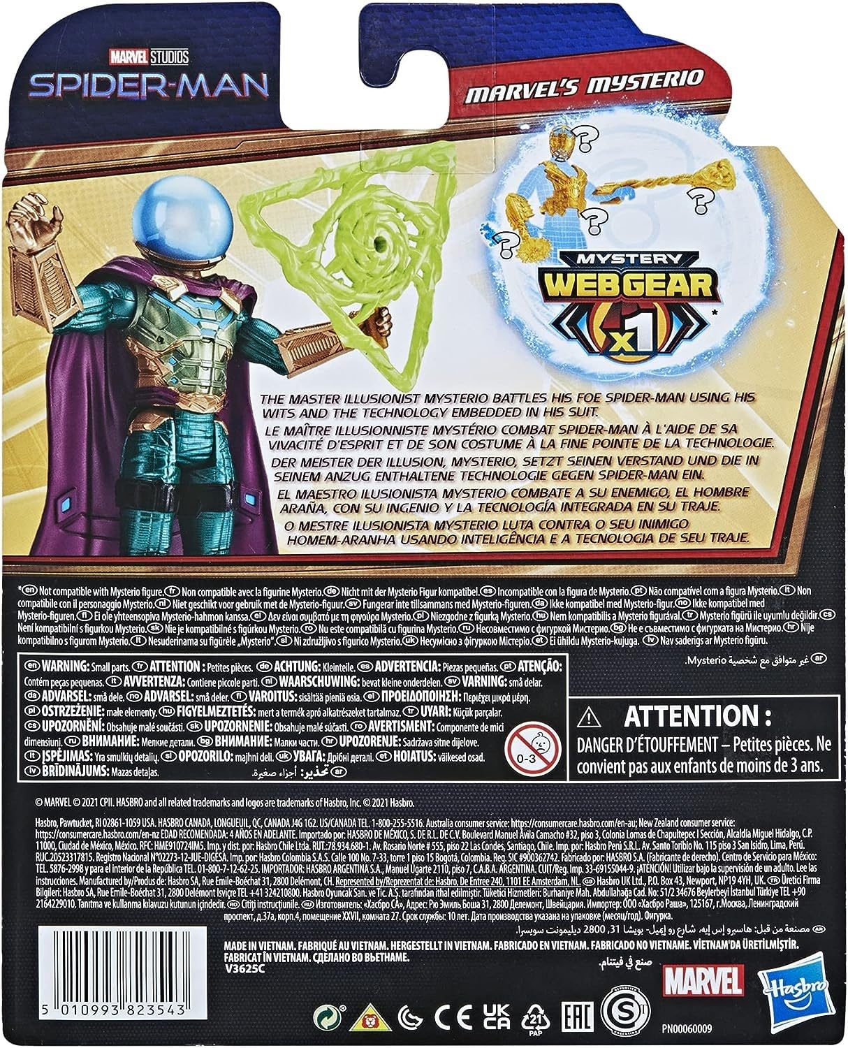 Foto 5 pulgar | Figura de Acción Spider-Man Marvel Mysterio - Venta Internacional