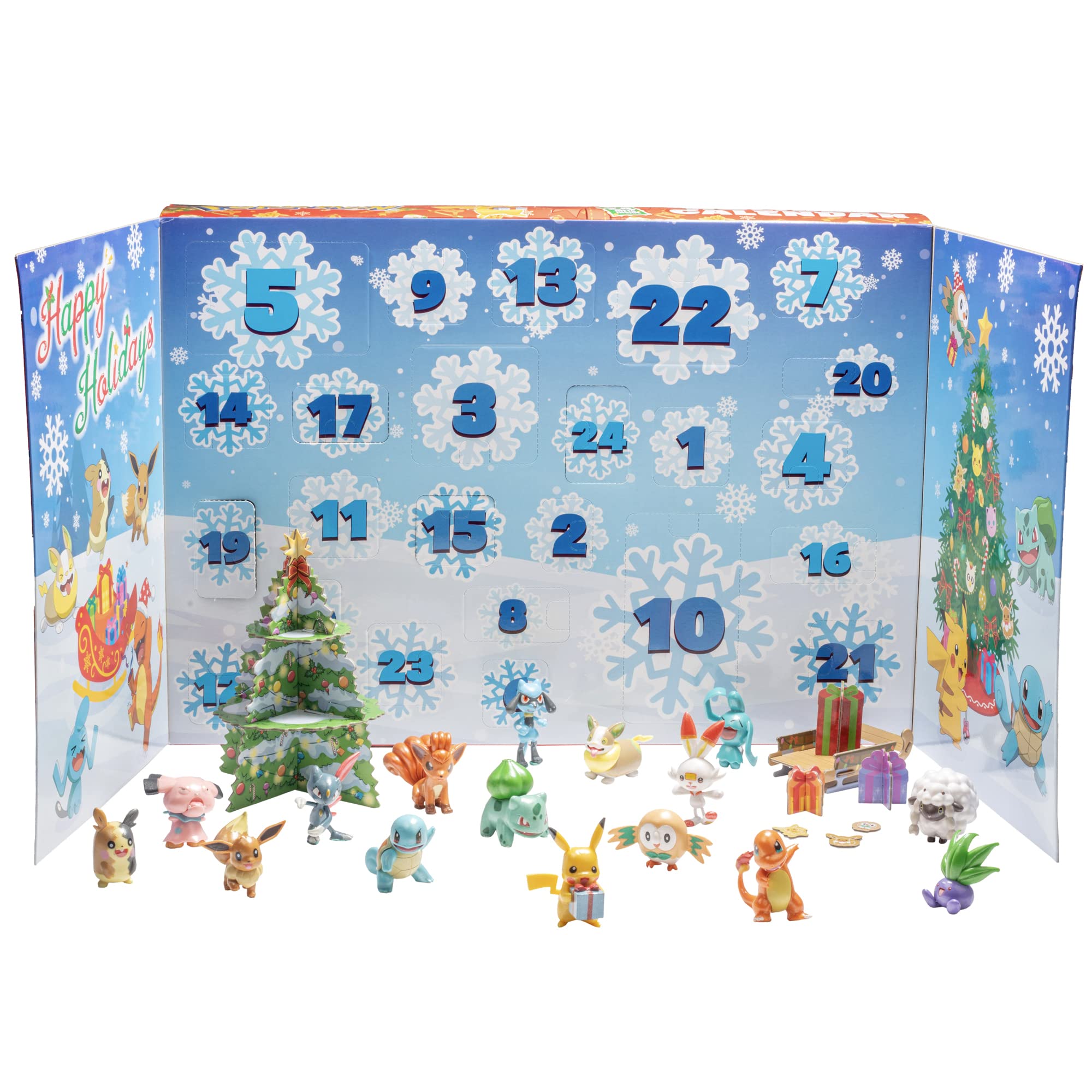 Foto 3 pulgar | Calendario de Adviento Pokémon Holiday 24 Piezas - Venta Internacional