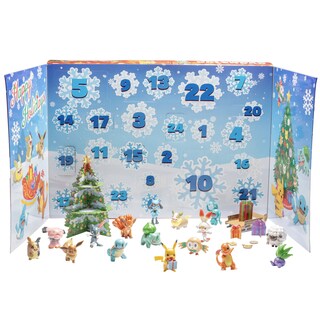 Foto 2 | Calendario de Adviento Pokémon Holiday 24 Piezas - Venta Internacional