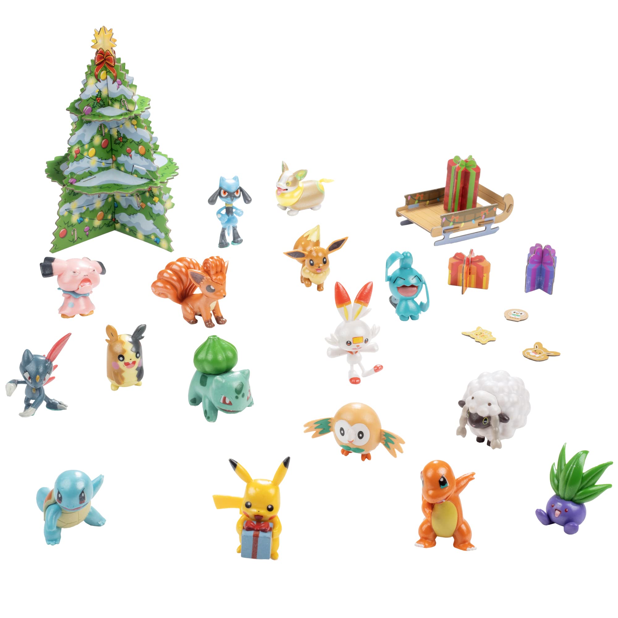 Foto 4 pulgar | Calendario de Adviento Pokémon Holiday 24 Piezas - Venta Internacional