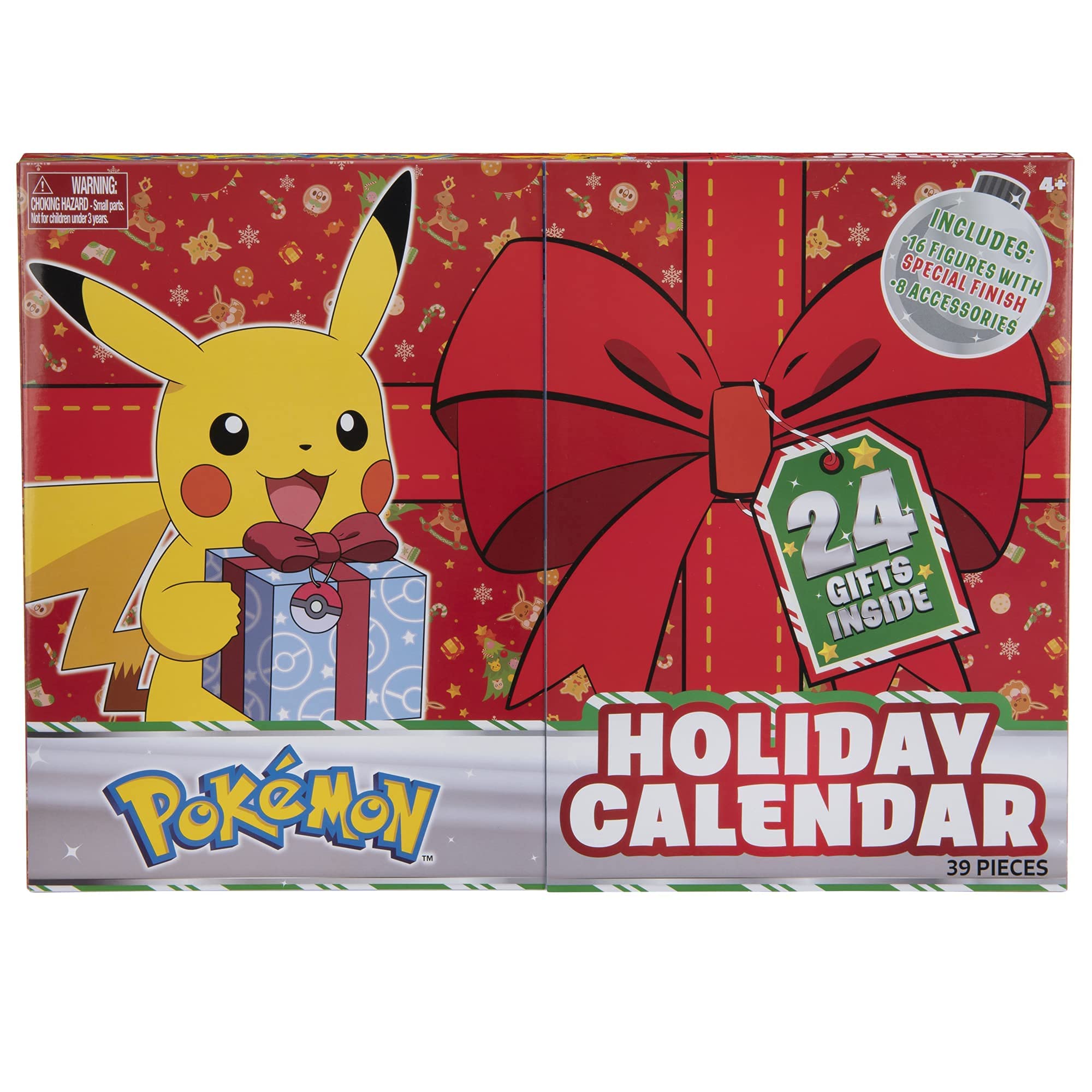 Foto 6 pulgar | Calendario de Adviento Pokémon Holiday 24 Piezas - Venta Internacional
