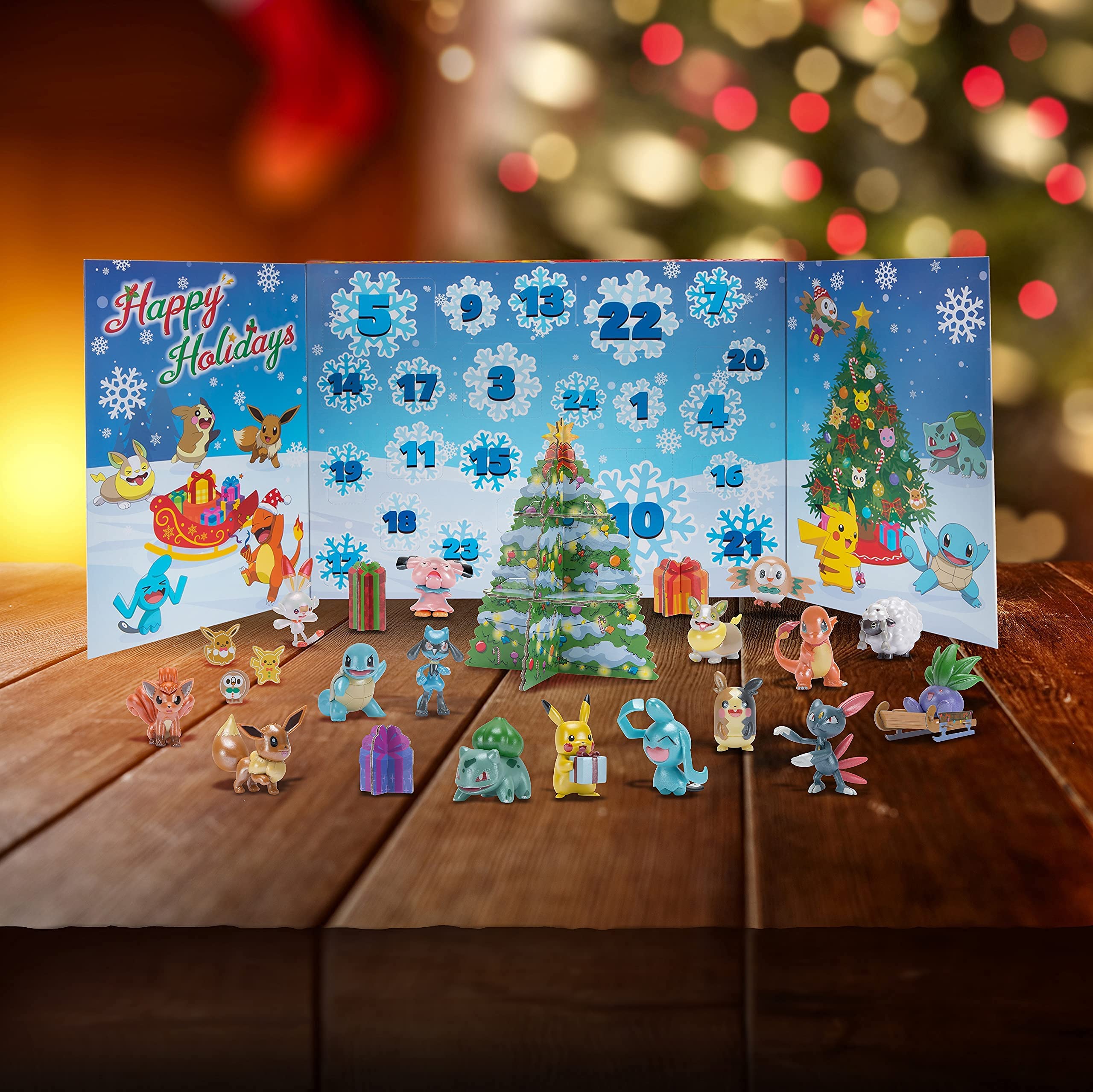 Foto 7 pulgar | Calendario de Adviento Pokémon Holiday 24 Piezas - Venta Internacional