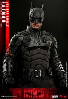 Foto 3 | Figura Hot Toys Escala 1:6 DC The Batman (2022): Batman y Batiseñal