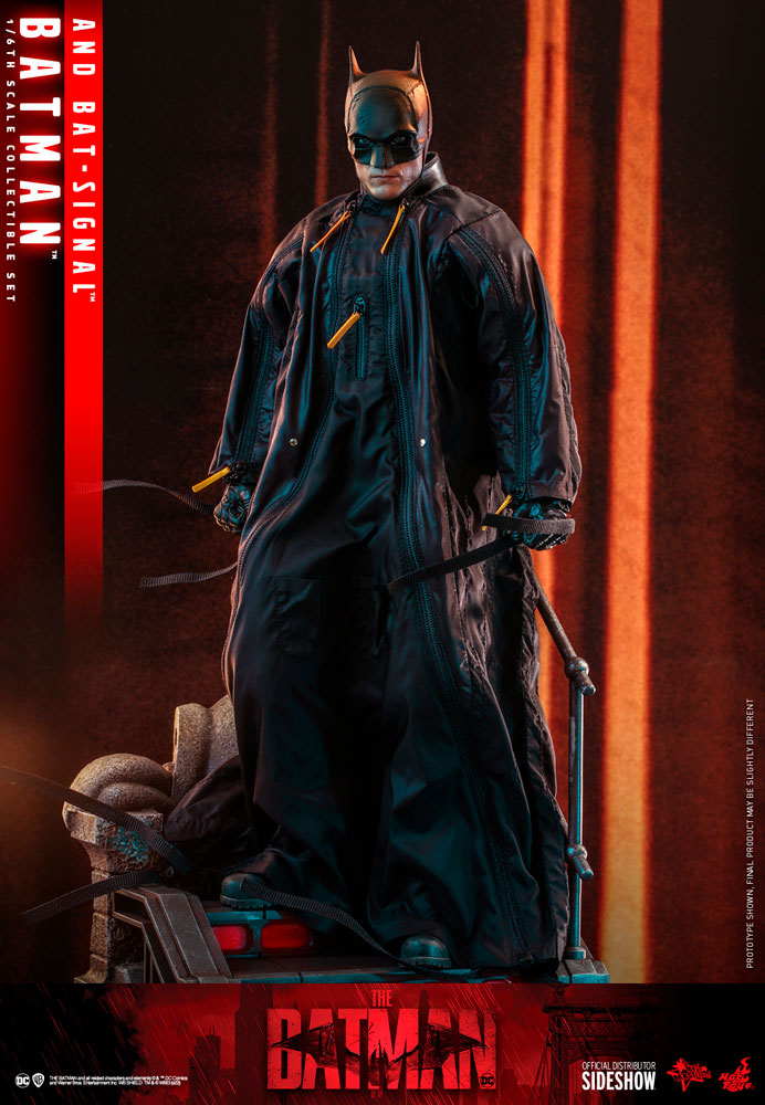 Foto 4 | Figura Hot Toys Escala 1:6 DC The Batman (2022): Batman y Batiseñal