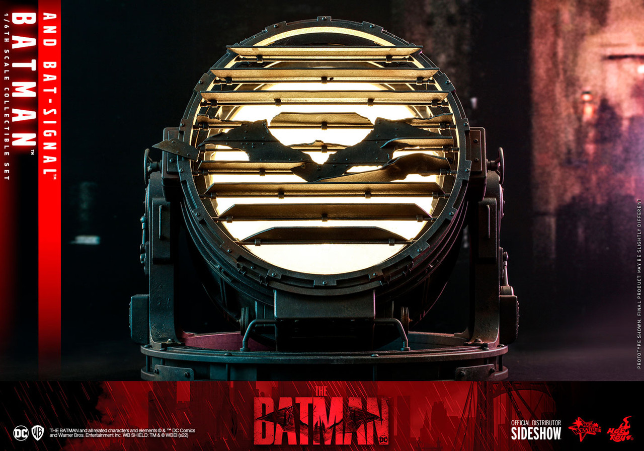 Foto 7 | Figura Hot Toys Escala 1:6 DC The Batman (2022): Batman y Batiseñal