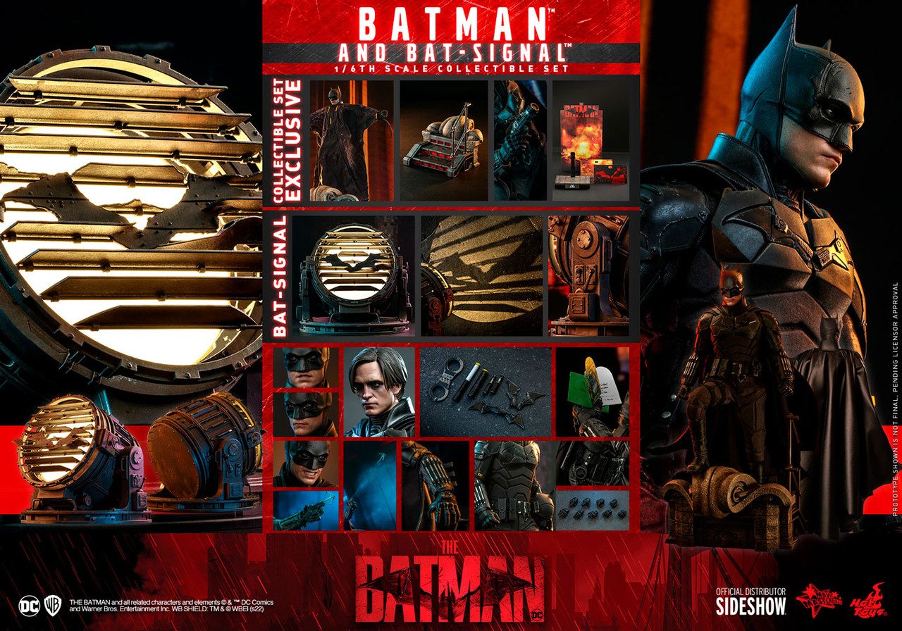 Foto 9 pulgar | Figura Hot Toys Escala 1:6 DC The Batman (2022): Batman y Batiseñal