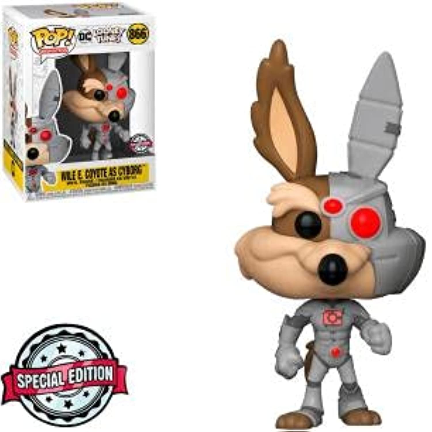 Foto 2 | Funko Pop! DC Looney Tunes Wile E. Coyote como Cyborg - Venta Internacional