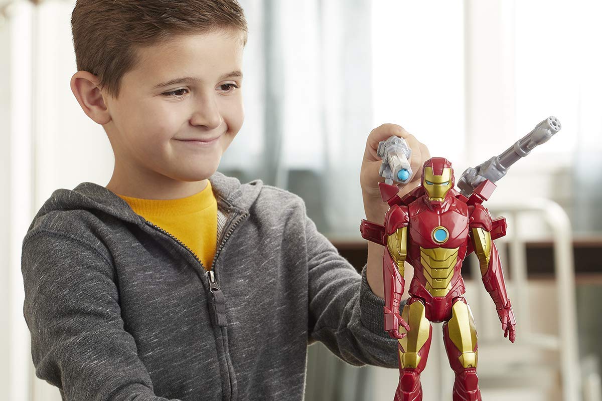 Foto 5 | Figura de Acción Avengers Marvel Titan Hero Iron Man 30 cm - Venta Internacional