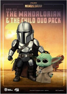 Foto 3 | Figura Beast Kingdom The Mandalorian & The Child - Venta Internacional