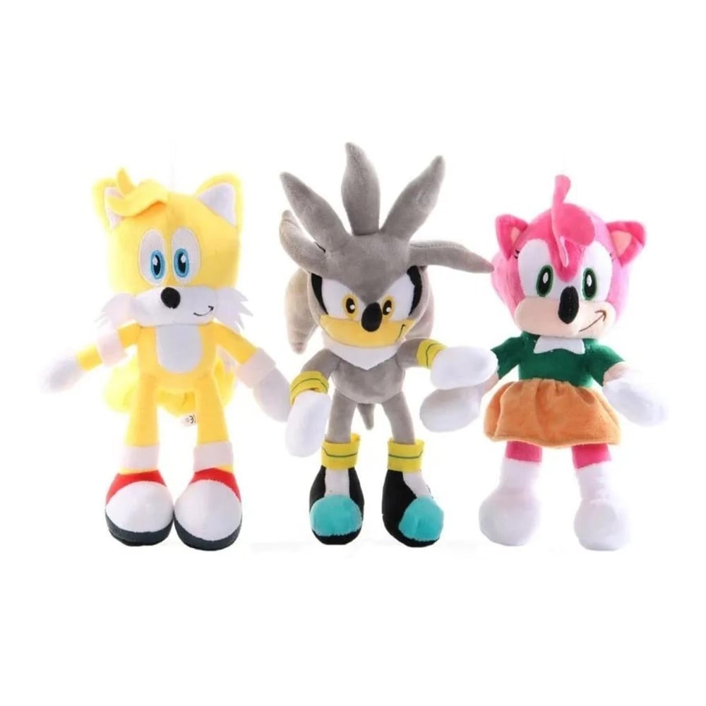 Foto 4 pulgar | Set de Peluche Sonic y Sus Amigos 28 cm 6 Piezas - Venta Internacional