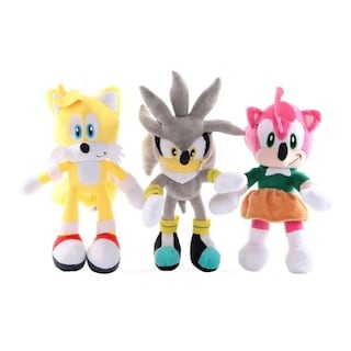 Foto 3 | Set de Peluche Sonic y Sus Amigos 28 cm 6 Piezas - Venta Internacional