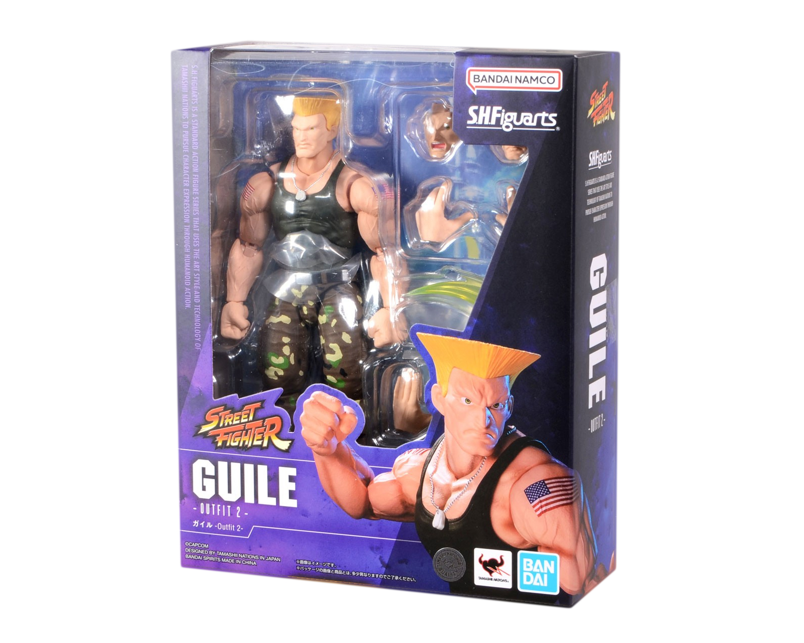 Foto 6 pulgar | Bandai Sh Figuarts Street Fighter - Guile Outfit 2