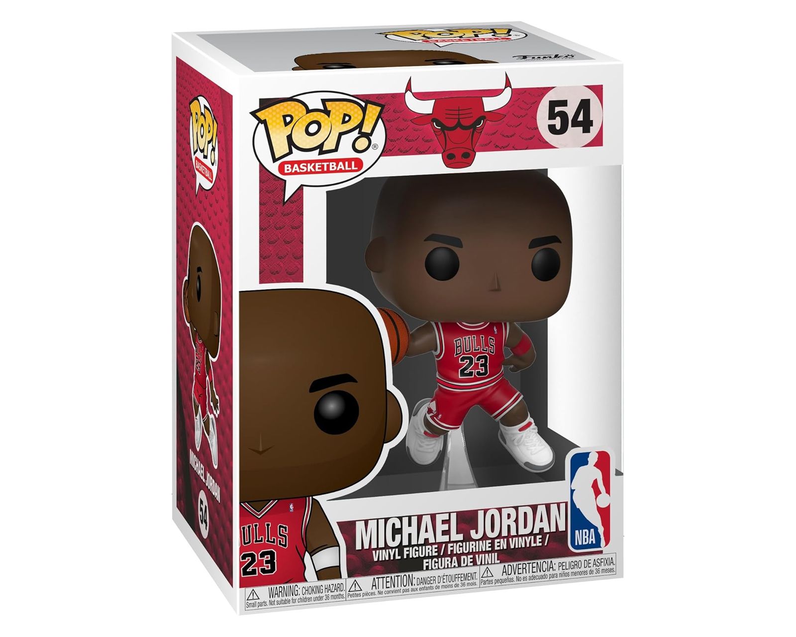 Foto 3 pulgar | Funko Pop Nba Basketball Bulls Michael Jordan 54
