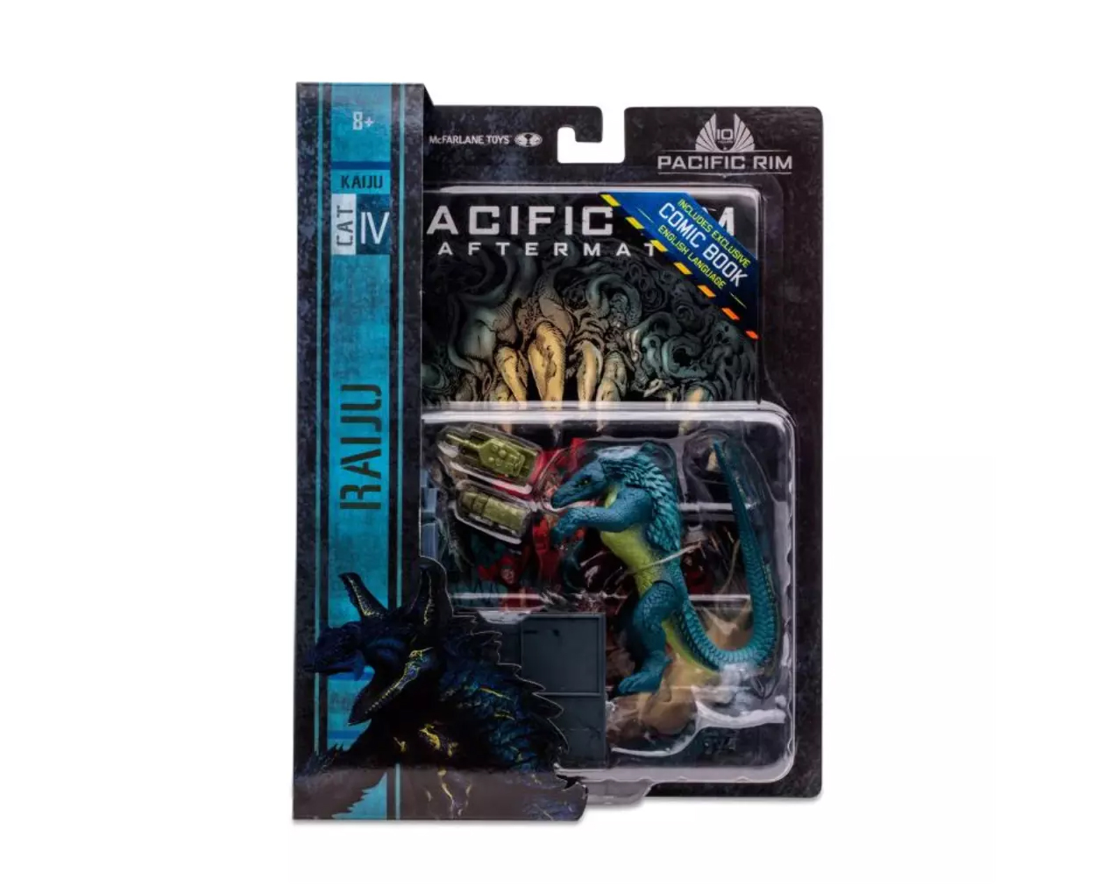 Foto 3 pulgar | Mcfarlane Titanes Del Pacifico - Kaiju Raiju Con Comic