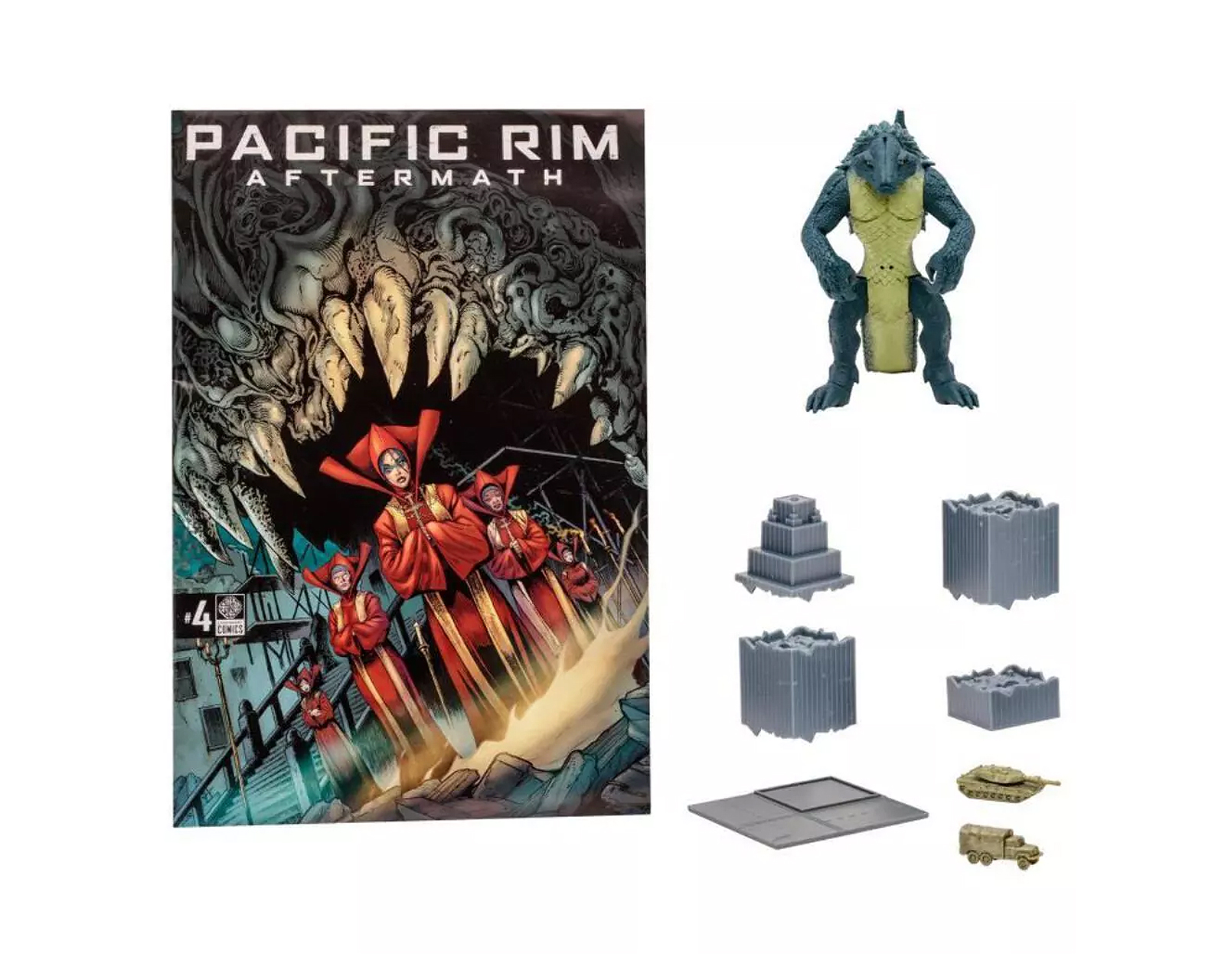 Foto 4 pulgar | Mcfarlane Titanes Del Pacifico - Kaiju Raiju Con Comic