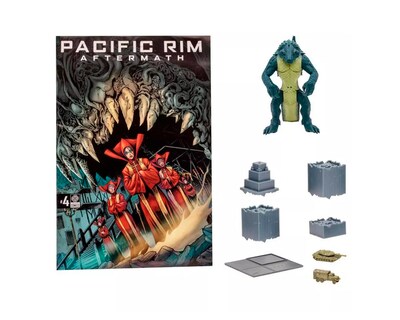 Foto 3 | Mcfarlane Titanes Del Pacifico - Kaiju Raiju Con Comic