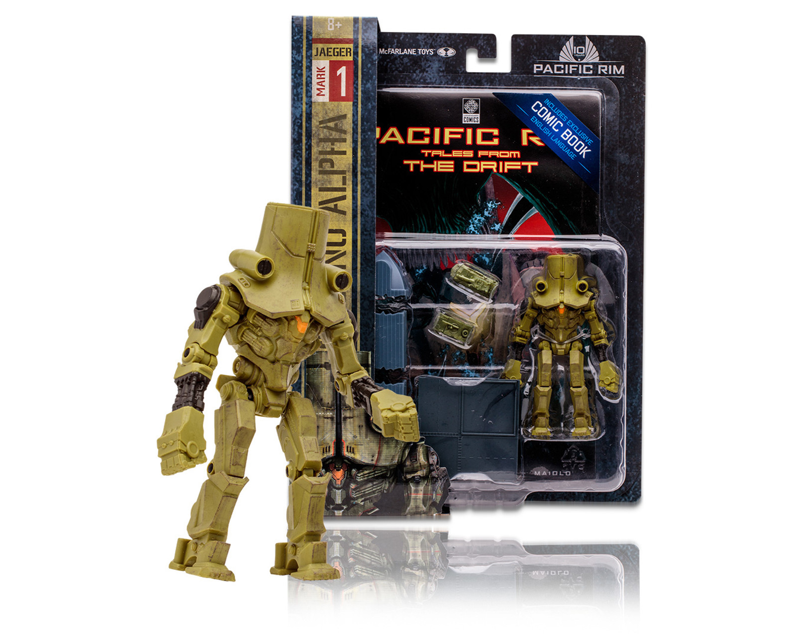 Mcfarlane Titanes Del Pacifico Cherno Alpha Figura Con Comic