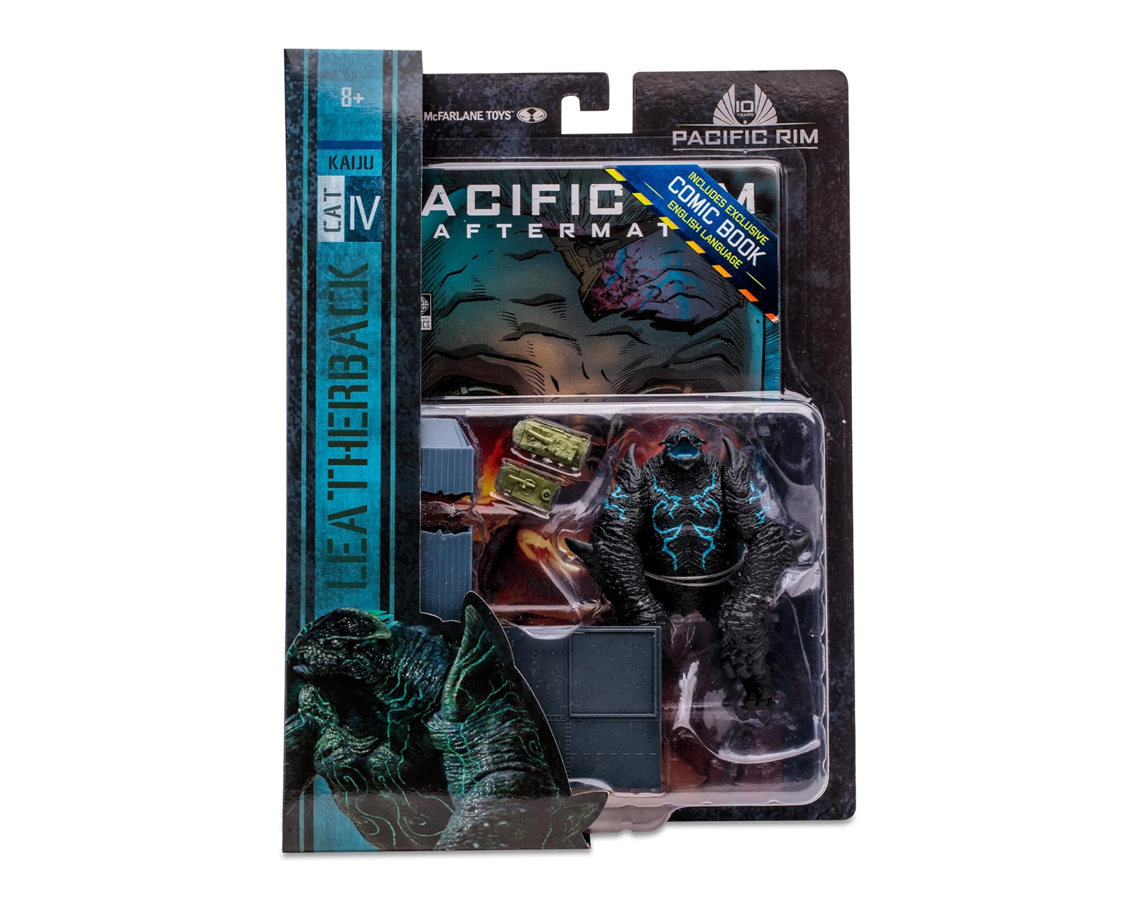 Foto 6 pulgar | Mcfarlane Titanes Del Pacifico - Kaiju Leatherback Con Comic