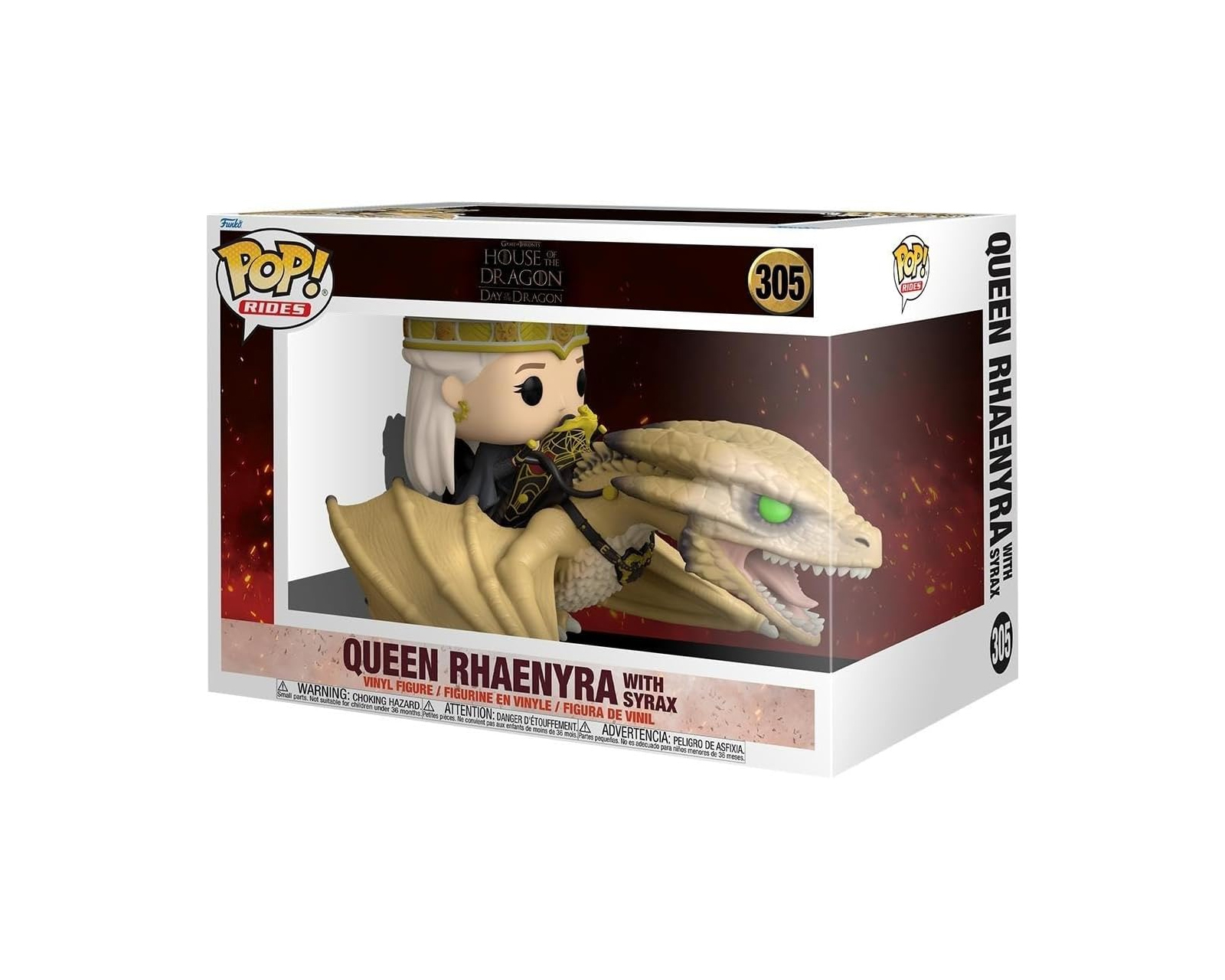 Foto 3 pulgar | Funko Pop Rides Game Of Thrones Rhaenyracon Syrax 305