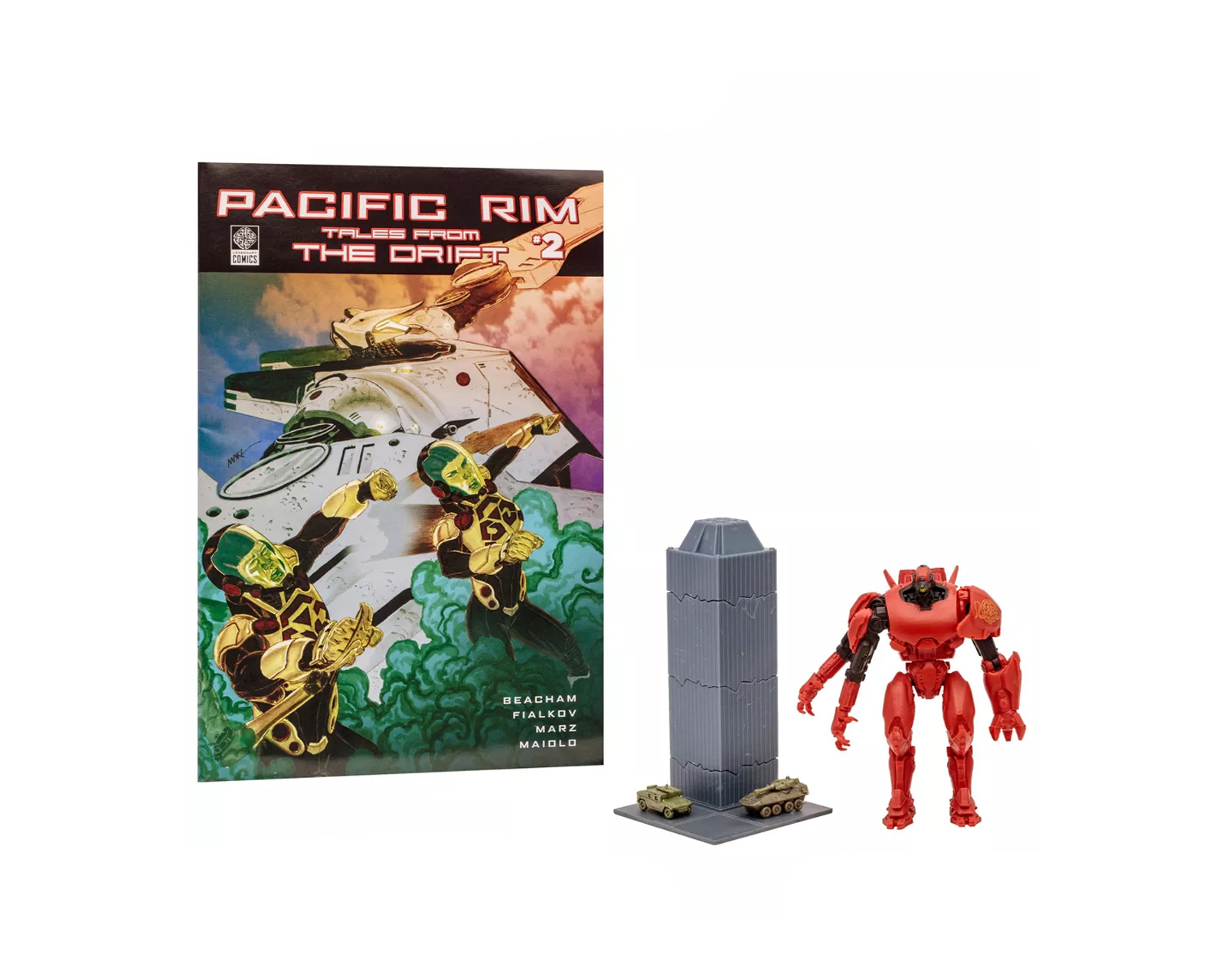 Foto 3 pulgar | Mcfarlane Titanes Del Pacifico - Crimson Typhoon Con Comic