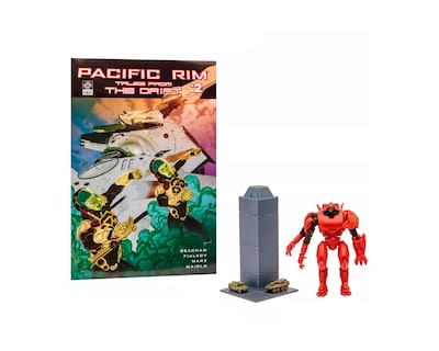 Foto 2 | Mcfarlane Titanes Del Pacifico - Crimson Typhoon Con Comic