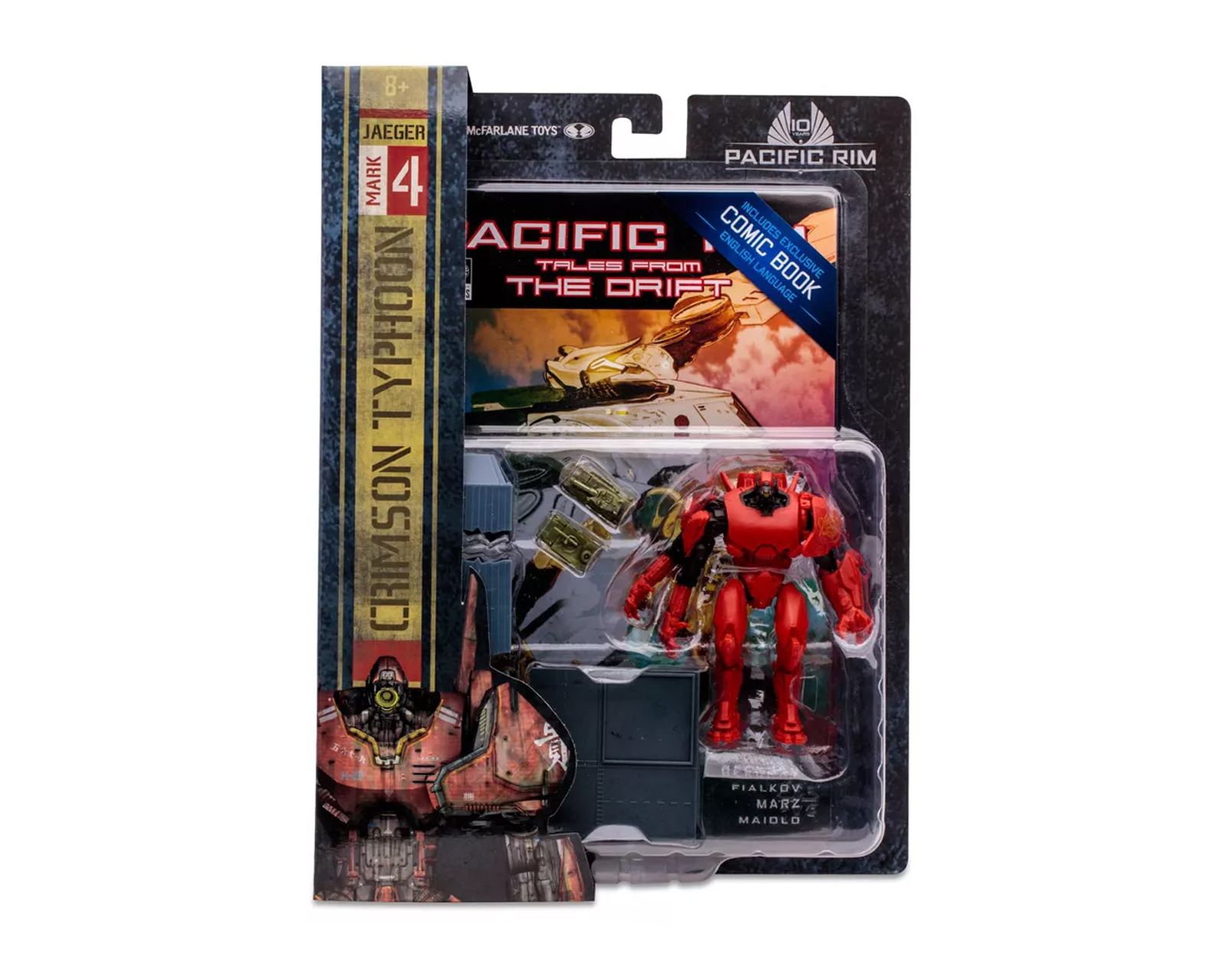 Foto 5 pulgar | Mcfarlane Titanes Del Pacifico - Crimson Typhoon Con Comic