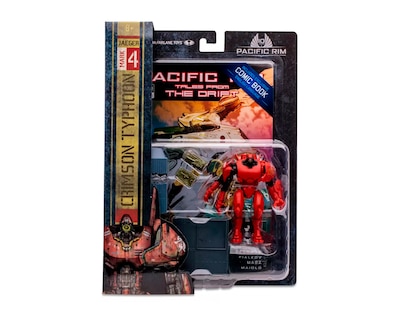 Foto 4 | Mcfarlane Titanes Del Pacifico - Crimson Typhoon Con Comic