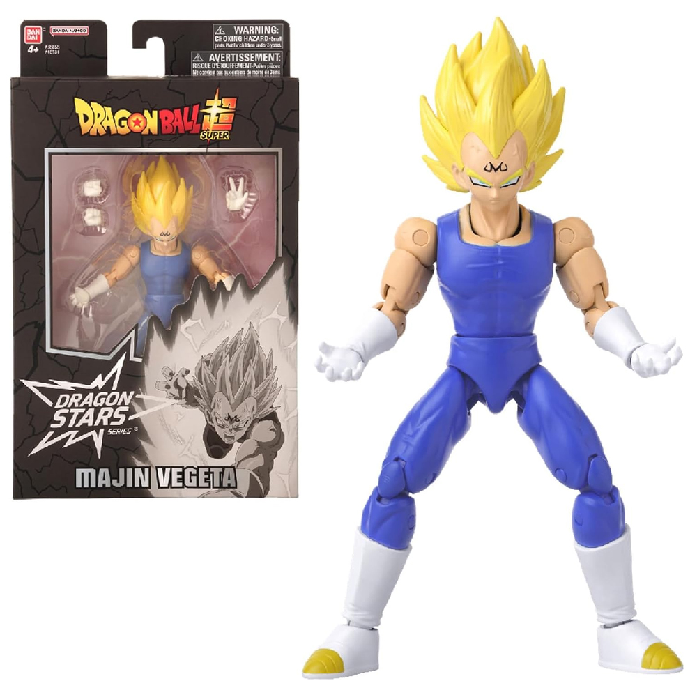 Foto 2 pulgar | Figura Legendaria Bandai Dragon Ball Super Dragon Star Series Majin Vegeta