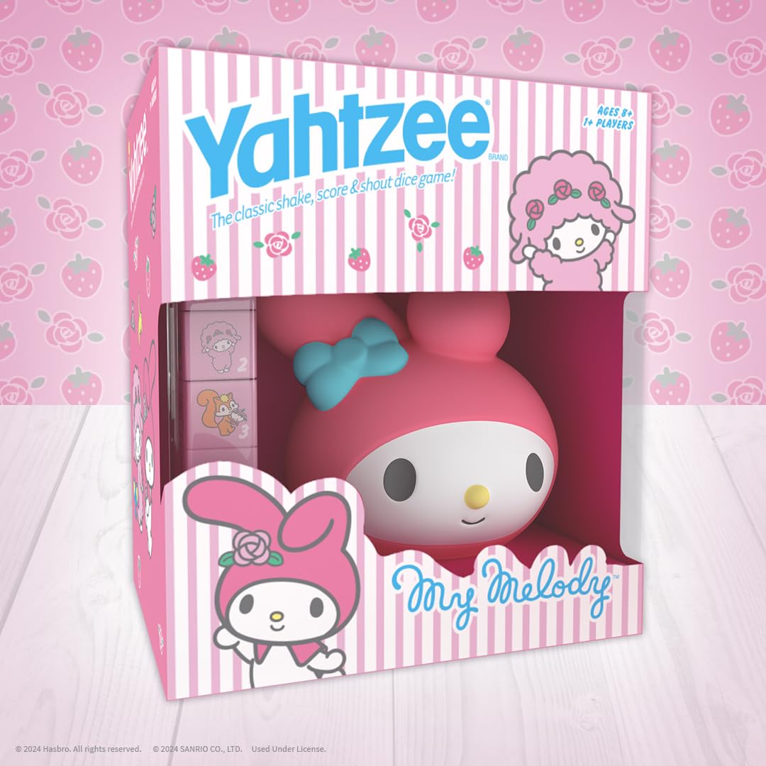 Foto 4 pulgar | Juego De Dados Usaopoly Yahtzee My Melody Hello Kitty & Friends - Venta Internacional.