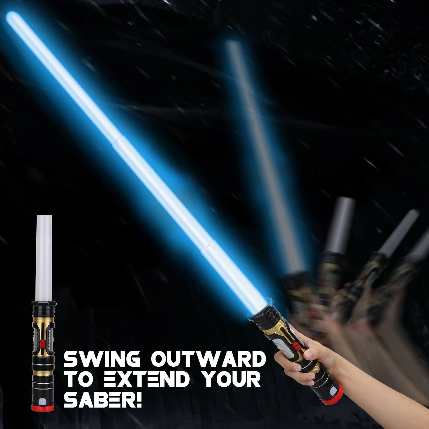 Foto 5 pulgar | Light Up Sword Toy Life Dark Saber De 31 Pulgadas Con Efectos De Sonido, Paquete De 2 - Venta Internacional.