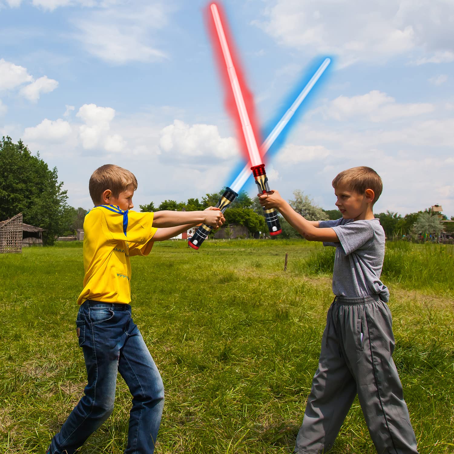 Foto 5 | Light Up Sword Toy Life Dark Saber De 31 Pulgadas Con Efectos De Sonido, Paquete De 2 - Venta Internacional.